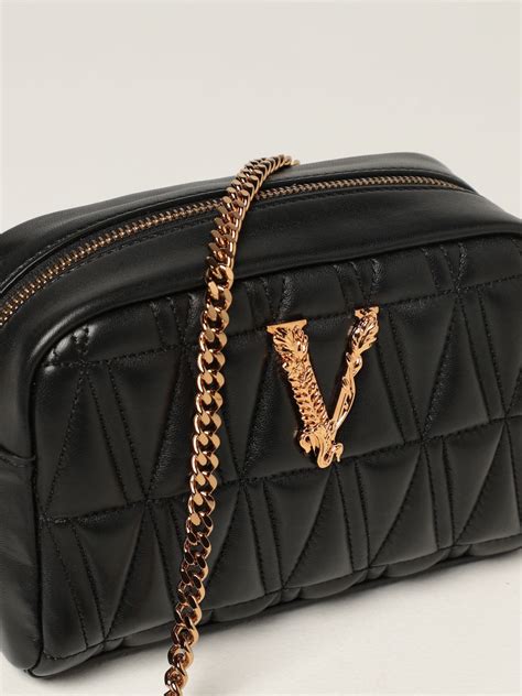 versace virtus quilted crossbody bag|Versace virtus handbags.